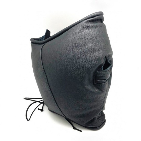 PADDED LEATHER SENSORY HOOD - BLACK