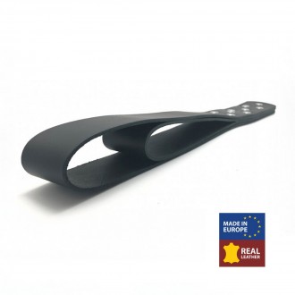 LEATHER DOUBLE PADDLE - 44,5 CM - BLACK