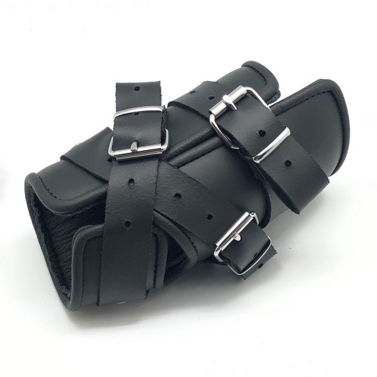DELUXE LEATHER SUSPENSION CUFF - BLACK