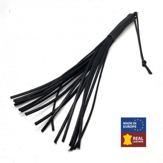 MARTINET WITH LEATHER STRINGS - 43 CM - BLACK