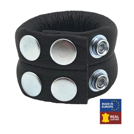 ADJUSTABLE LEATHER BALLSTRETCHER 140 GR - BLACK