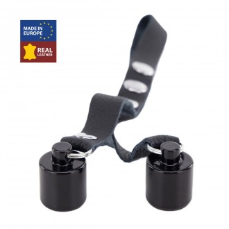 LEATHER BALLSTRETCHER WEIGHTS 2 X 50 GR - BLACK
