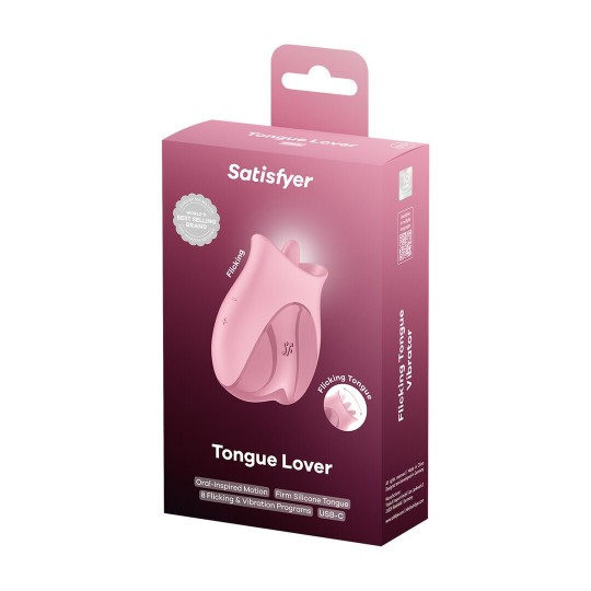 TONGUE LOVER - FLICKING TONGUE VIBRATOR - PINK