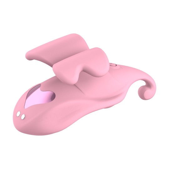 VIBRATEUR DE DOIGT FINGER DUAL ROSE LOVELINE