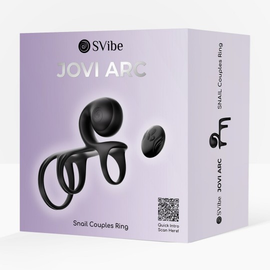 JOVI ARC - SNAIL COUPLES RING - NOIR HAZE