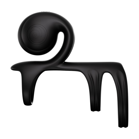 JOVI ARC - SNAIL COUPLES RING - NOIR HAZE