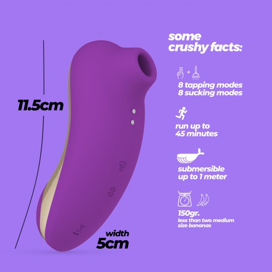 КЛИТОРАЛЬНЫЙ СТИМУЛЯТОР CRUSHIOUS SUPERNOVA ФИОЛЕТОВЫЙ