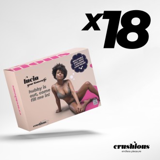 PACK DE 18 LUCIA A DONA DE CASA BONECA INSUFLÁVEL MULATA CRUSHIOUS