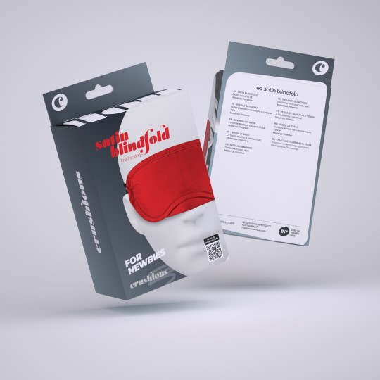 MASQUE DE NUIT EN SATIN CRUSHIOUS ROUGE