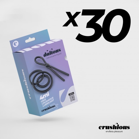 DALTONS CONJUNTO DE ANÉIS DE SILICONE PARA O PÉNIS CRUSHIOUS