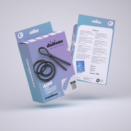 PACK DE 30 DALTONS ENSEMBLE D’ANNEAUX DE SILICONE POUR PÉNIS CRUSHIOUS