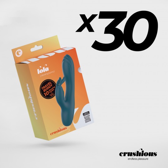 УПАКОВКА ИЗ 30 КРОЛИЧЬИХ ВИБРАТОРОВ CRUSHIOUS LOLA MINI