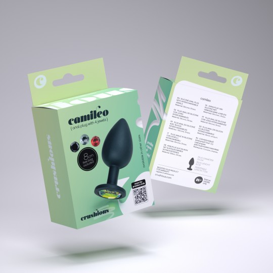 CAMILEO PLUG ANALE MEDIO CON 4 GIOIELLI INTERCAMBIABILI CRUSHIOUS