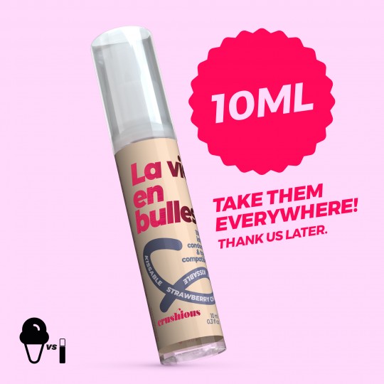 JELLY LUBRIFICANTE LUBSHIOUS AL GUSTO CHAMPAGNE ALLA FRAGOLA CRUSHIOUS 10ML