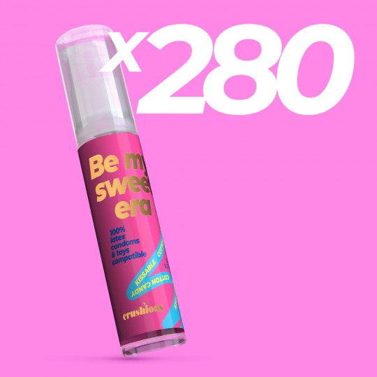 PACK OF 280 CRUSHIOUS STEAL MY KISSES COTTON CANDY FLAVOUR LUBRICANT GEL 10ML