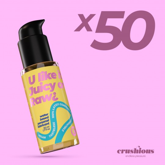 CONFEZIONE DA 50 LUBRIFICANTI A BASE D'ACQUA CRUSHIOUS 50 ML
