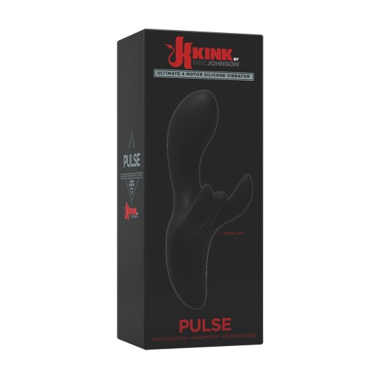 PULSE - ULTIMATE 4 MOTOR SILICONE VIBRATOR - BLACK