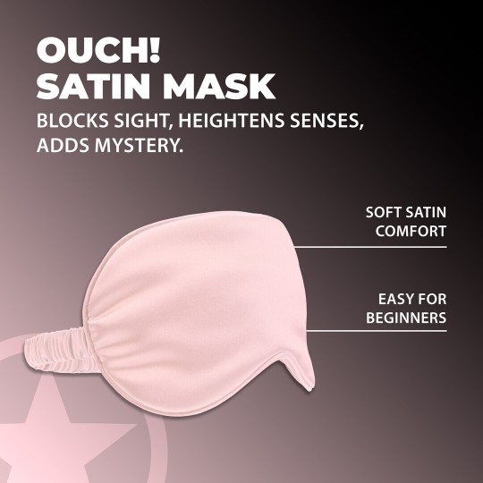 SATIN MASK - POWDER PINK
