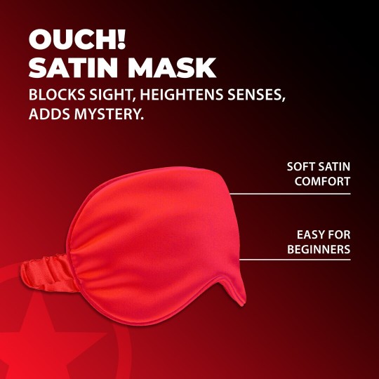 SATIN MASK - RED