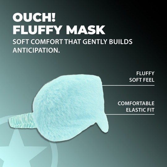 FLUFFY MASK - POWDER BLUE