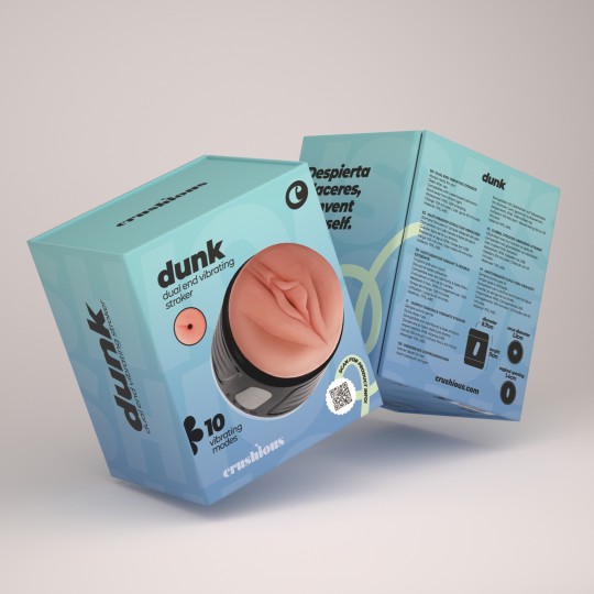 CRUSHIOUS DUNK DOUBLE ENTRY MASTUBATOR WITH VIBRATION