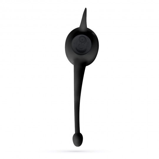 CRUSHIOUS DAEMON COCKRING WITH RECHARGEABLE VIBRATING BULLET BLACK