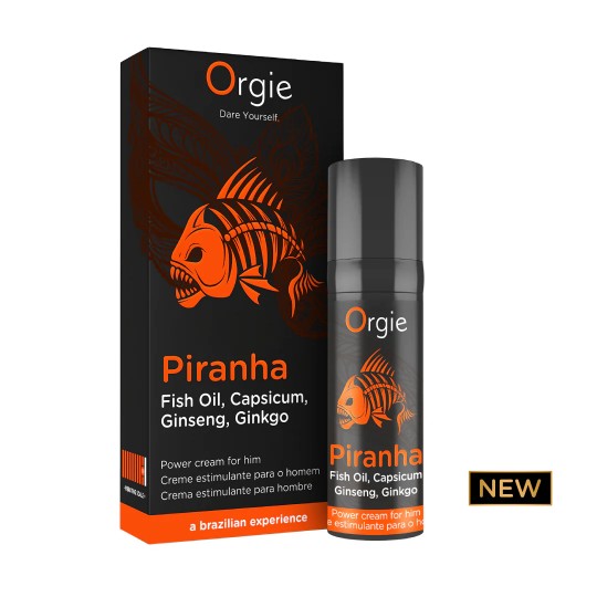 STIMULIERENDE CREME FÜR MÄNNER PIRANHA POWER CREAM 15 ML ORGIE