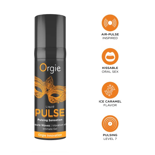 GEL STIMOLANTE UNISEX CON EFFETTO PULSANTE LIQUID PULSE 15 ML ORGIE