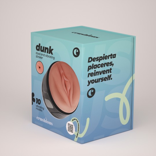 CRUSHIOUS DUNK DOUBLE ENTRY MASTUBATOR WITH VIBRATION