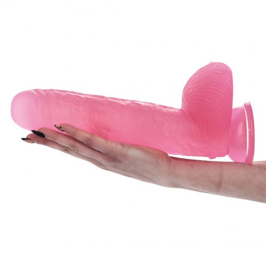 BRUTO TRANSPARENT PINK DILDO
