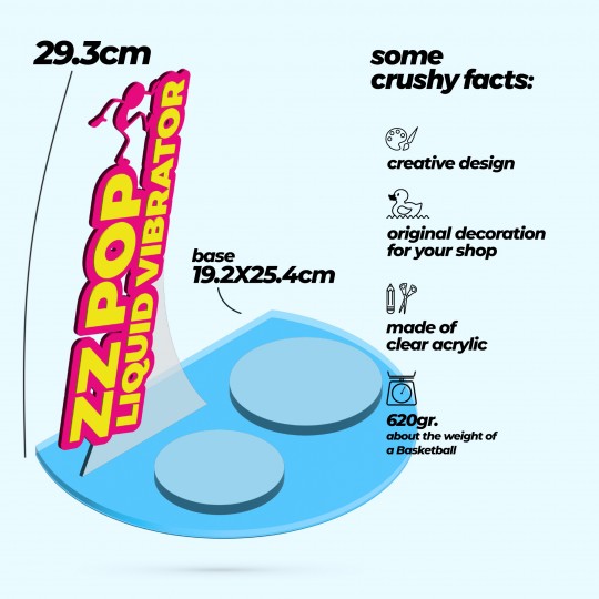 PRESENTOIR POUR VIBRATEUR À LIQUIDE ZZ POP CRUSHIOUS