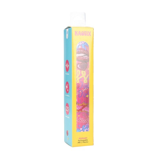 KAOTIX - POP ART - RECHARGEABLE VIBRATOR - PINK