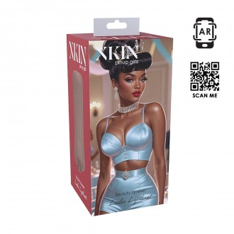 PINUP DOLLS - BEAUTY QUEEN LULU LIPLUST - TPE SMALL MASTURBATOR - 127G - BROWN