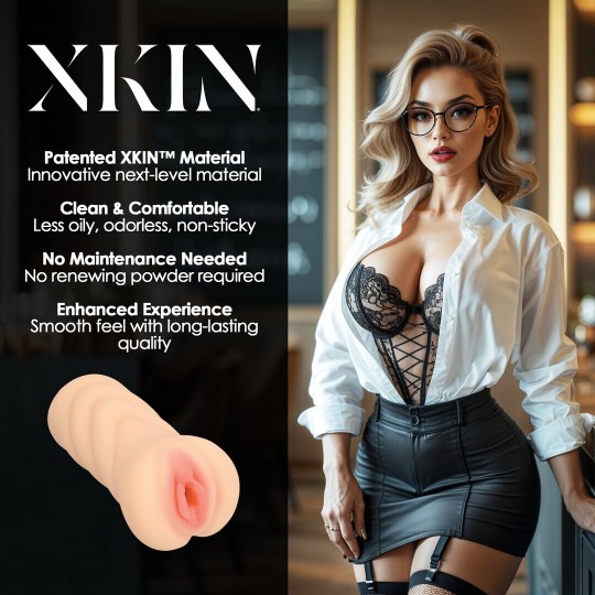 CARREER GIRLS - TEMPTING TEACHER MS JENNY JAWLINE - TPE MEDIUM MASTURBATOR - 227G - FLESH