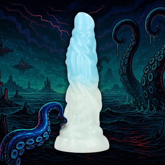 VEIN MASTER - SILICONE DILDO - BLUE/WHITE