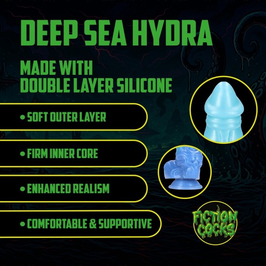 DEEP SEA HYDRA - SILICONE DILDO - BLUE