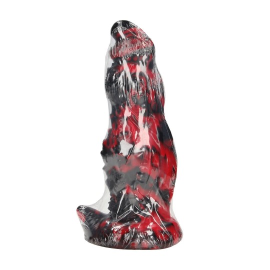 HELL NIGHT FIEND - SILICONE DILDO - RED/BLACK