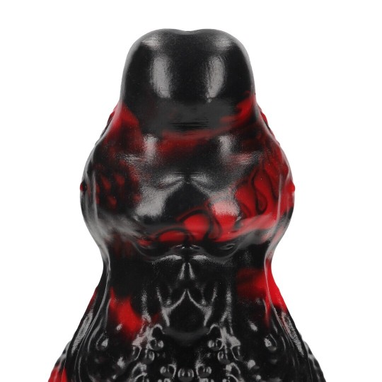 HELL NIGHT FIEND - SILICONE DILDO - RED/BLACK