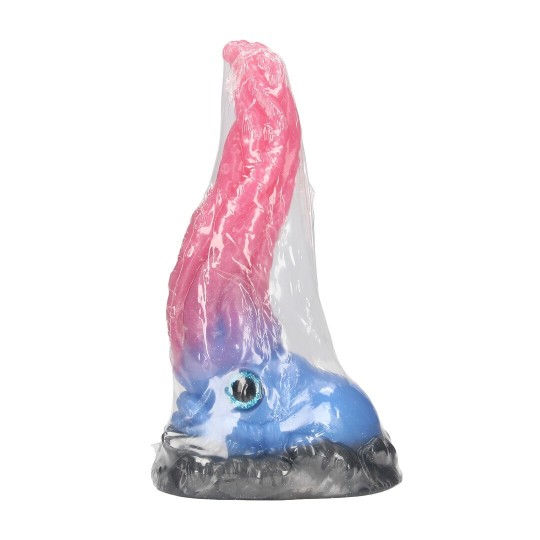 OUCH! KRAKEN'S LICK SILICONE DILDO BLUE/RED