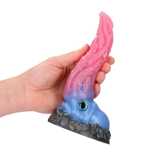 OUCH! KRAKEN'S LICK SILICONE DILDO BLUE/RED