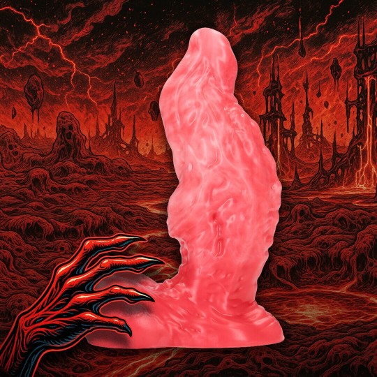 HELL RAVAGER - SILICONE DILDO - RED