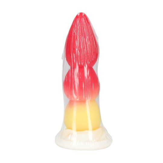 WHIPPED BERRY - SILICONE BUTT PLUG - RED/YELLOW
