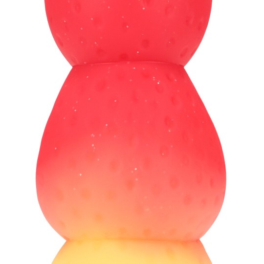WHIPPED BERRY - SILICONE BUTT PLUG - RED/YELLOW