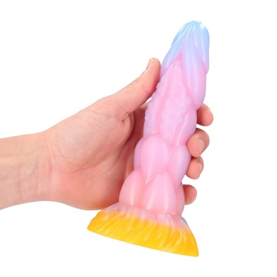 RAINBOW CANINE - SILICONE BUTT PLUG - RAINBOW