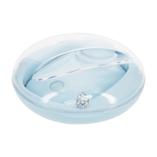 DREAMSICLE - COMPACT AIRTAP VIBRATOR WITH TWO HEAD ATTACHMENTS - BLUE