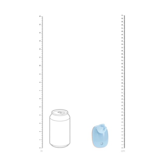 DREAMSICLE - COMPACT AIRTAP VIBRATOR WITH TWO HEAD ATTACHMENTS - BLUE