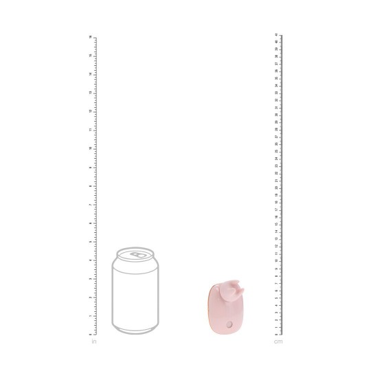 DREAMSICLE - COMPACT AIRTAP VIBRATOR WITH TWO HEAD ATTACHMENTS - PINK