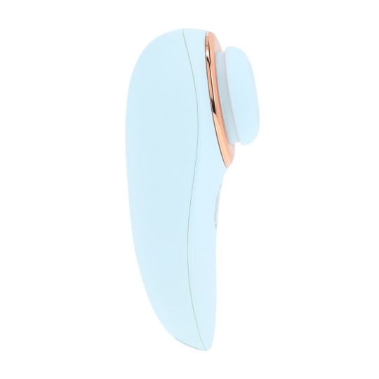 AURIE - AIRTAP VIBRATOR WITH TWO HEAD ATTACHMENTS - BLUE