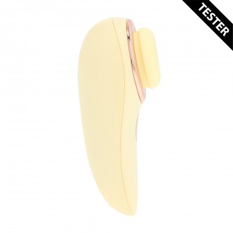 AURIE - AIRTAP VIBRATOR WITH TWO HEAD ATTACHMENTS - YELLOW - TESTER