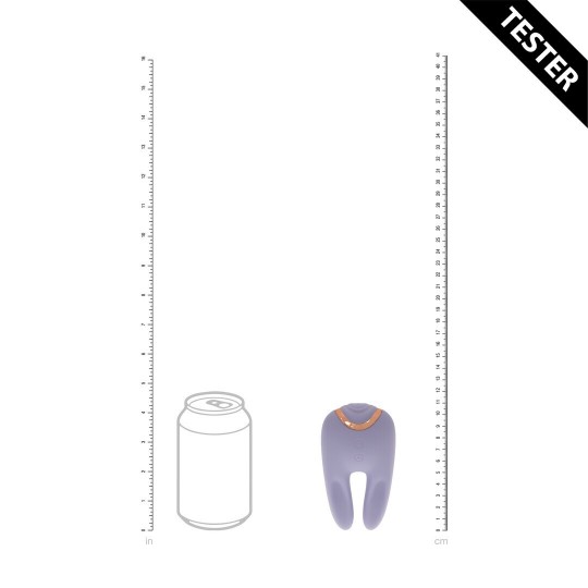 BONNIE - DOUBLE-ENDED TAPPING VIBRATOR - LAVENDER - TESTER